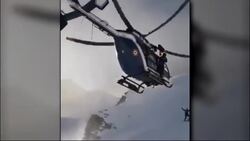 Watch: Extraordinary helicopter rescue in the French Alps News Clip