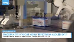 Moderna Says Vaccine Highly Effective in Adolescents News Clip