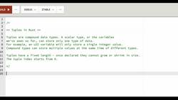 Rust Programming 2023 - A Comprehensive Course for Beginners - What Are Tuples in Rust Instructional Video