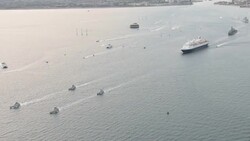 Veterans depart Portsmouth on MV Boudicca to Normandy to commemorate the 75th anniversary of the D-Day landings News Clip