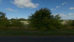 Denmark III synched series left side driving studio process plate background Stock Footage