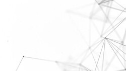 Abstract Plexus Network luxury and titles network of connected lines and dots particles. Network Connections Soft Clean Corporate Business Presentation Seamless Loop Background. Stock Footage