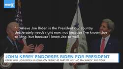 John Kerry Endorses Joe Biden For President News Clip