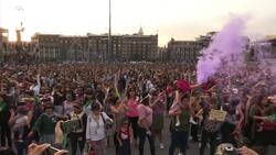 Mexico activists protest violence against women News Clip