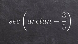 Find the value of the trigonometric expression using inverse Instructional Video