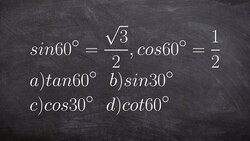 Using cofunction identities and identity functions to find the values Instructional Video