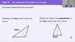 Explain how to calculate the area of a triangle Instructional Video