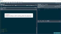 R Programming for Statistics and Data Science - Data Types in R - Integers and Doubles Instructional Video