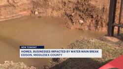 Edison water main break disrupts service, causes closure of Middlesex College News Clip