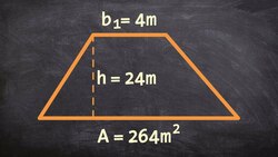 From a word problem determine the length of a base of a trapezoid Instructional Video