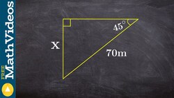 Find the missing side of a right triangle without a calculator Instructional Video