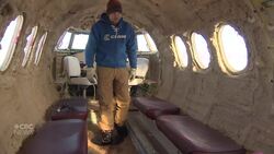 Take a tour of this airplane that has been converted into an ice shack News Clip