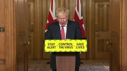 Boris Johnson giving the government's coronavirus press update News Clip