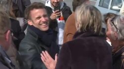 CLEAN : French elections: Macron leaves Le Touquet after voting in first round News Clip