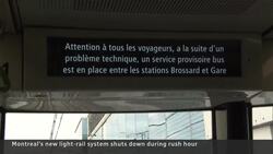Montreal's new LRT fails test of inaugural morning rush, causing long delays News Clip