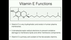 Vitamin E: Anti-oxidant Function Instructional Video