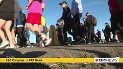 Terry Fox Run on Confederation Bridge marked by excitement and traffic woes News Clip