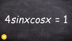 Pre-Calculus - Find All of the Solutions of an Equation Using the Double Angle Formulas Instructional Video