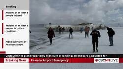 8 injured after plane flips at Pearson airport News Clip