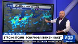 Severe storms sweep the Midwest late Monday News Clip