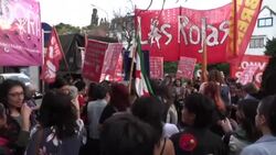 CLEAN : Dozens protest in front of Irani embassy in Buenos Aires News Clip