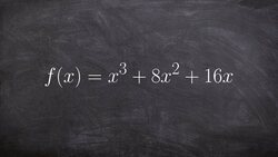 Determine the Zeros for a Polynomial by Factoring Instructional Video