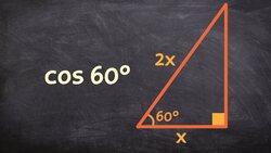 How to use special right triangles to find the value for cosine of 60 degrees Instructional Video