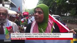 Protesters have gathered in Colombo in a show of solidarity with Palestinians in Gaza News Clip