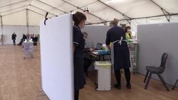Bath Racecourse turned into vaccination centre News Clip