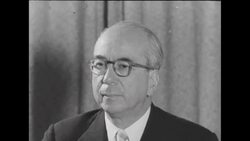 Atomic Energy Commission Chairman Lewis Strauss speaks of the passing of Albert Einstein News Clip