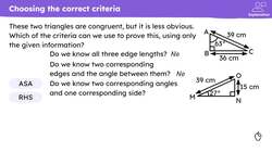 Applying the criteria for congruence Instructional Video