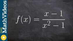 Find and classify the discontinuity of the rational function Instructional Video