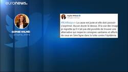 10,000 Black Lives Matters protesters take to streets of Brussels News Clip