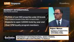 Marriott Sees Strong Bookings Pickup in Japan, Singapore News Clip