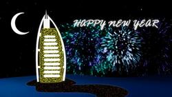 Islamic Ramadan Eid Neon Background Stock Footage