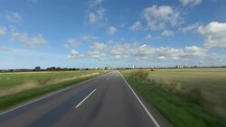 Denmark XXII synched series front driving studio process plate background Stock Footage