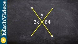 Using a linear pair and vertical angles solve for the missing angles ex 8 Instructional Video
