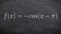 Graphing the Cosine Function with a Reflection Instructional Video