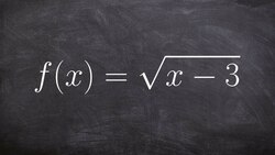 Writing the inverse of a function given a square root Instructional Video