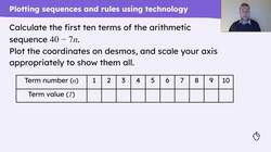 Checking and securing understanding of plotting coordinates with technology Instructional Video