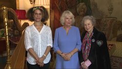 Duchess of Cornwall hosts tea for Booker Prize winners at Clarence House News Clip
