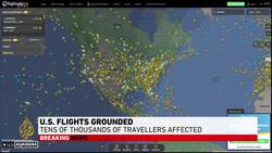 All US flights grounded after FAA system failure News Clip
