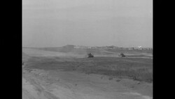 US tanks; marines walking down path in Seoul, South Korea during Korean War News Clip