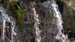 Waterfall in slow motion 180fps Stock Footage