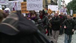 CLEAN : Prostitutes marching in Madrid to defend t News Clip