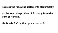 Algebraic Expressions Instructional Video