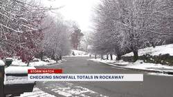 Snow arrives in Rockaway following weeks of NJ wildfires News Clip