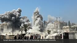 Israel destroys multiple Gaza City residential buildings as strikes intensify News Clip