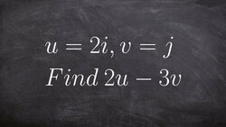 Graphing and finding the difference of two vectors Instructional Video