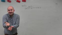 How to use sum and difference of two angles to verify an identity Instructional Video